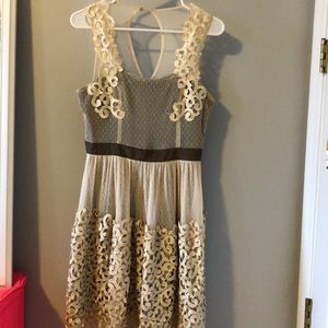 Altar’d state cream colored dress